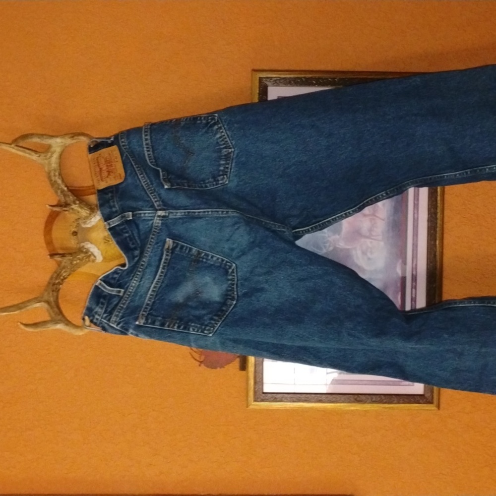 👖 Levi’s 505 Jeans 40 X 32  NUC UniSex DISTRESSED NATURALLY HARD WORK & PLAY O6
